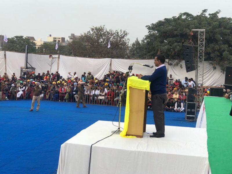 Kejriwal in Barnala Rally