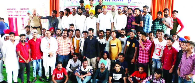 Captain Sandeep Singh Sandhu during election campaign