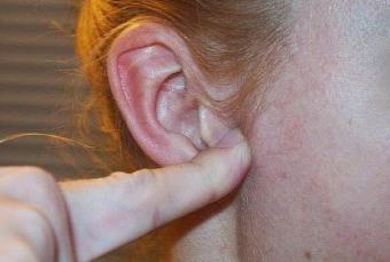 A point near the ear