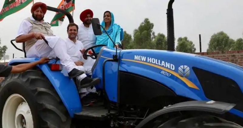 Rahul Gandhi's Tractor Ride in Ludhiana Becomes Famous