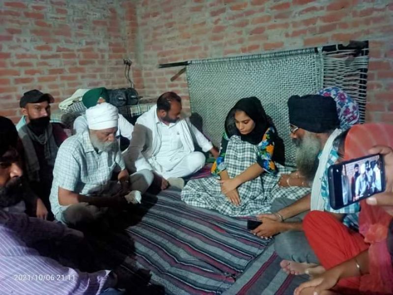 Gurnam Singh Chaduni at Lakhimpur Kheri