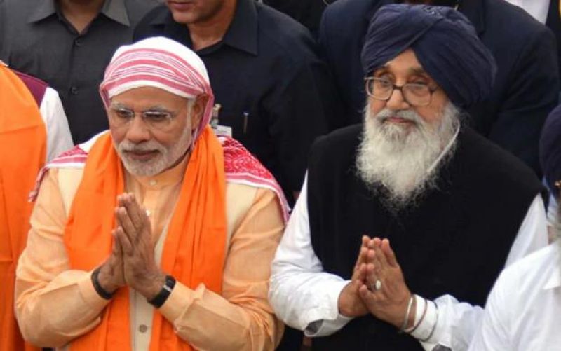  Narendra Modi & Parkash Singh Badal