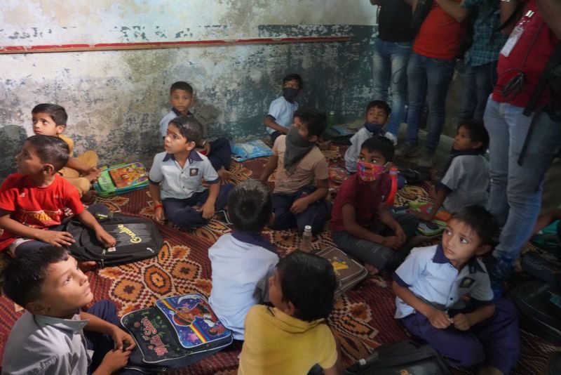  Manish Sisodia in Gurjat Government school 