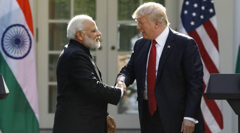 Modi with Trump 