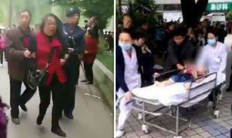 Woman injures 14 children