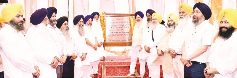 Bhai Longowal laid the foundation stone of the new shelter home