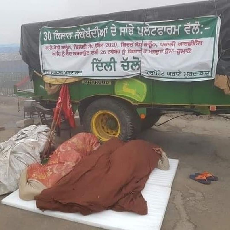 Farmer Protest in Winter