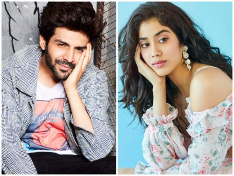 Kartik Aaryan and Janhvi Kapoor in Dostana 2