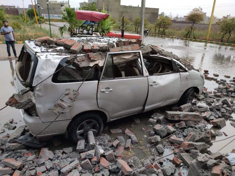 heavy rain in ludhiana