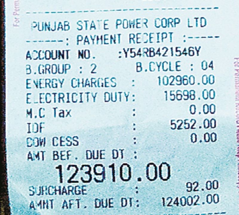 Electrycity Bill