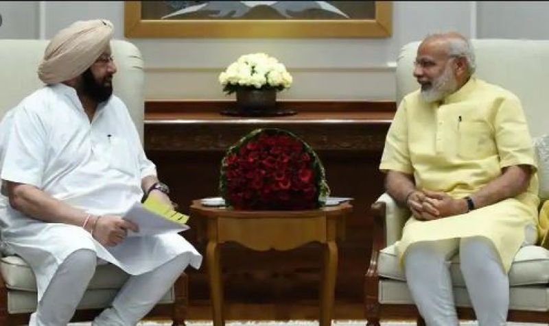 Captain Amrinder Singh With Modi