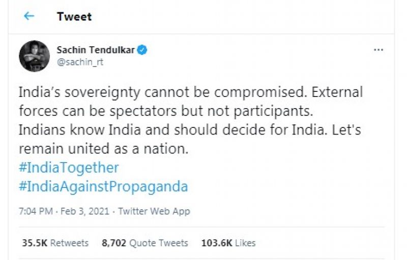 Sachin Tendulkar Post