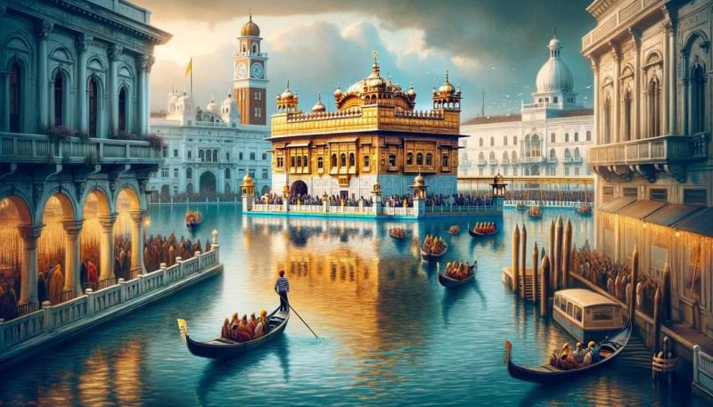 AI creates pics of Sri Harmandir Sahib at world's famous places