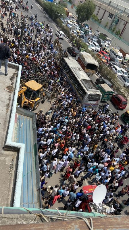 Anti-encroachment drive in Shaheen Bagh