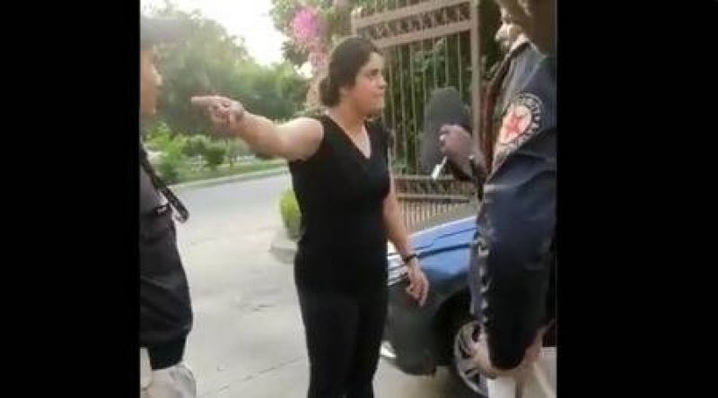  The woman who insulted the guard was sent to judicial custody for 14 days