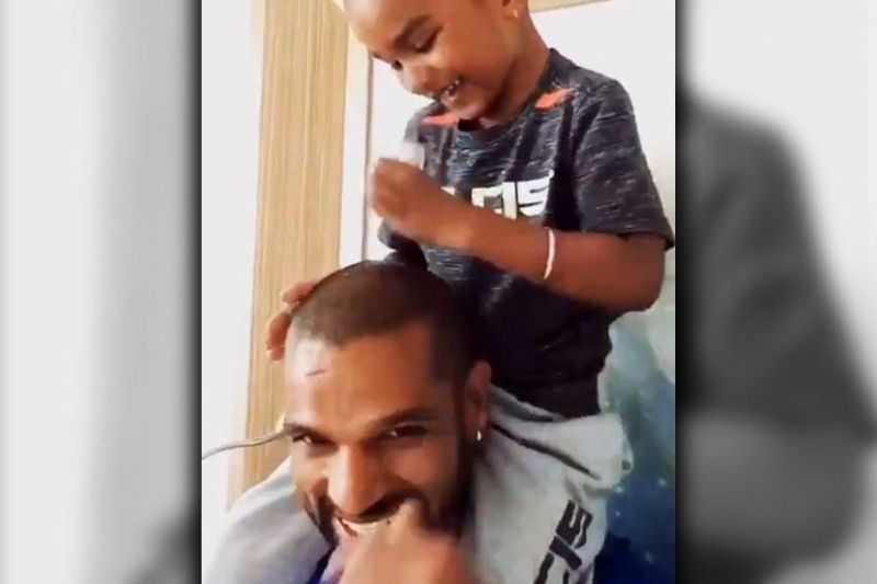Shikhar Dhawan's son Zoraver
