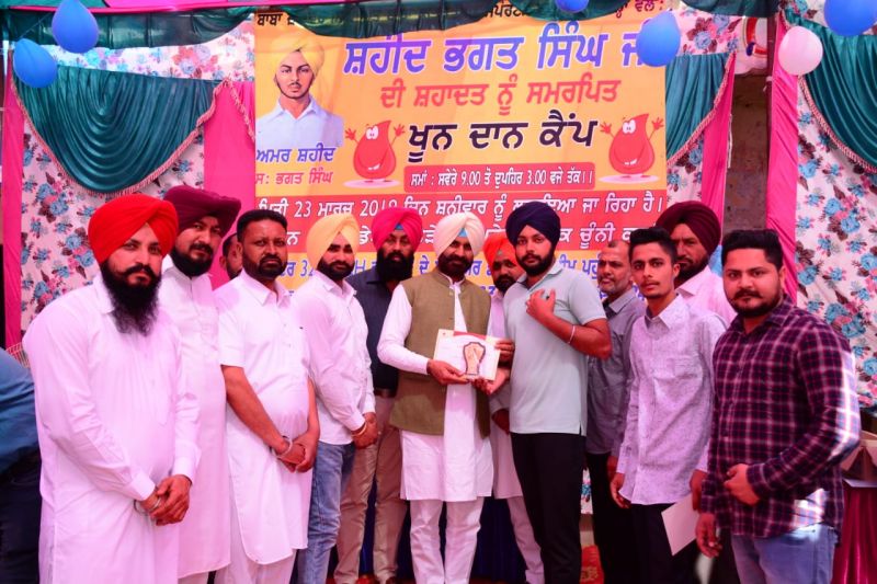 Club member with MLA Gurpreet Singh GP 