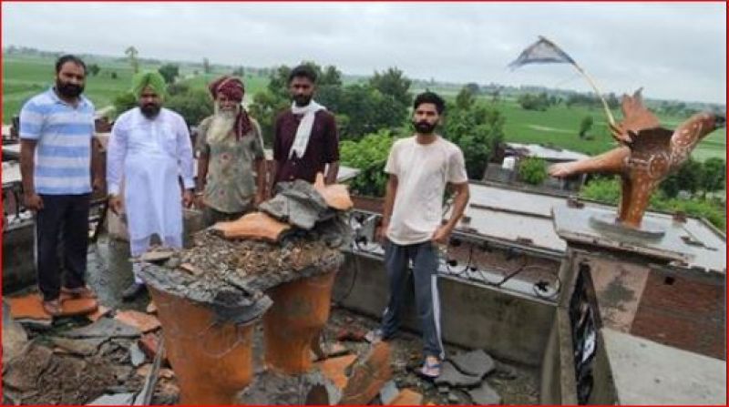 The sky lightning fell in Ajnala