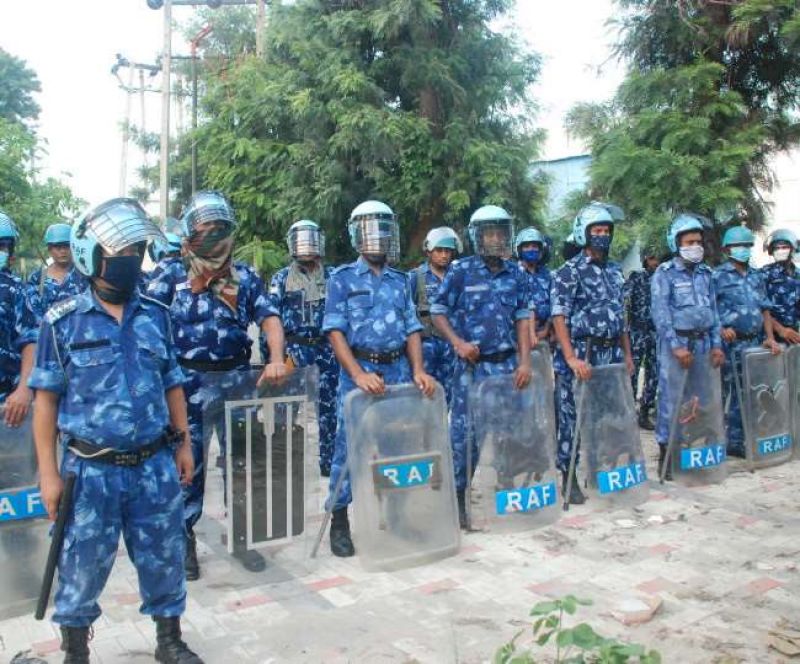 Security personnel  stationed everywhere in karnal