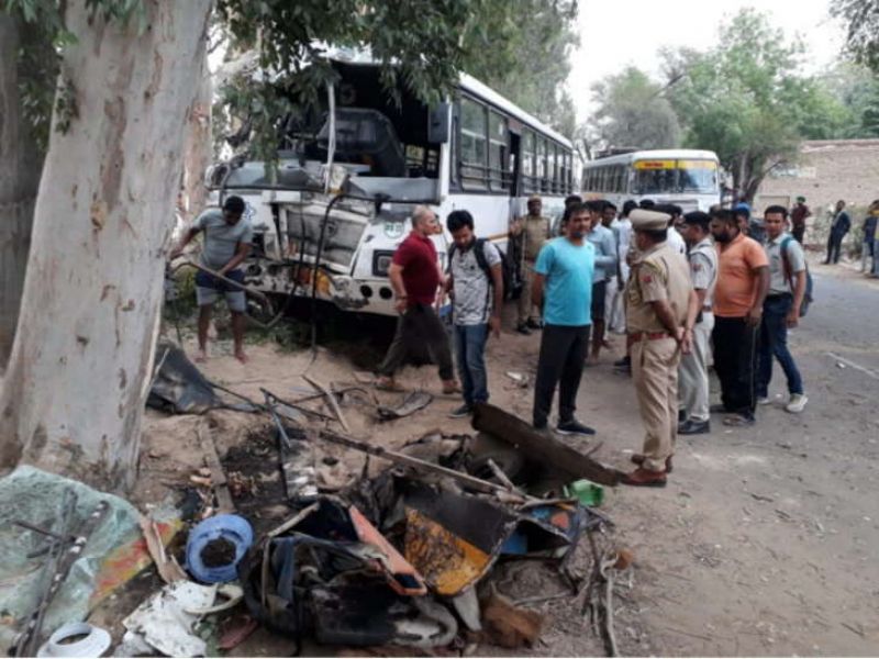 Bus Accident Sriganganagar 