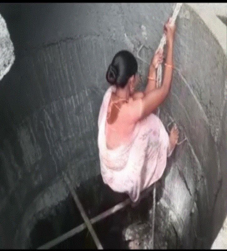 The couple worked hard, digging a 20-foot-deep well