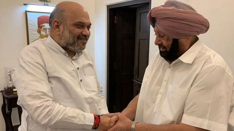 Amit Shah, Captain Amarinder Singh 