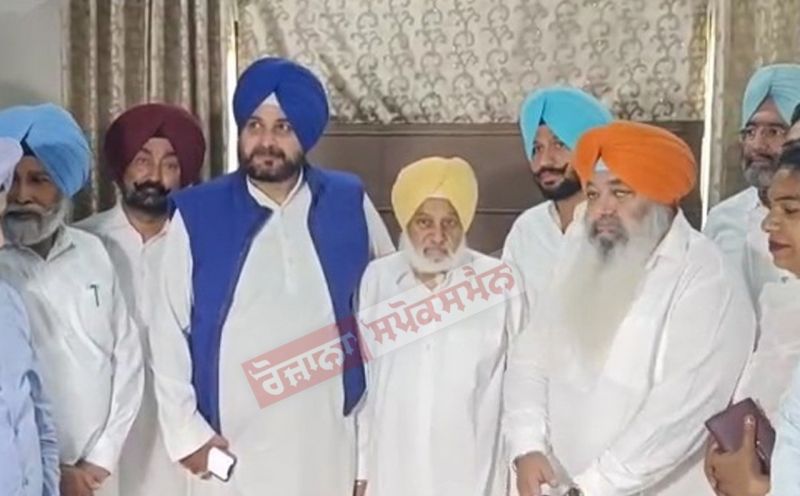 Navjot Singh Sidhu Meets Amrik Singh Dhillon