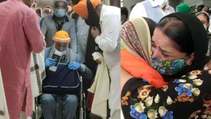 the first batch of Afghan Sikhs who reached India on Sunday, fleeing religious persecution.