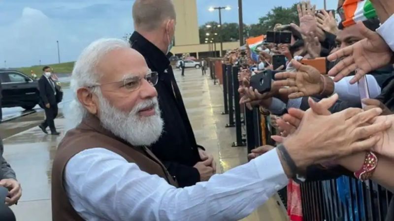 PM Modi gets a warm welcome from Indian diaspora in US