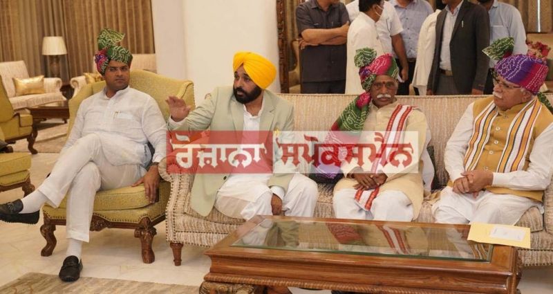 Punjab CM Bhagwant Mann on Thursday participated in 'Holi Milan Samaroh'
