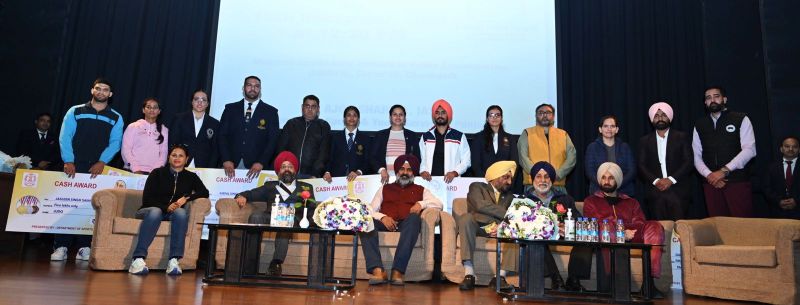 Sports Minister Pargat Singh distributed Rs 11.80 crore to players and coaches