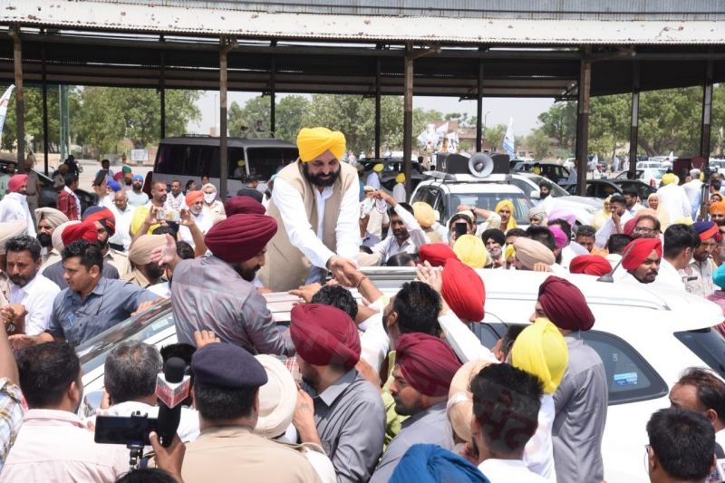 Punjab CM Bhagwant Mann Sangrur Roadshow 