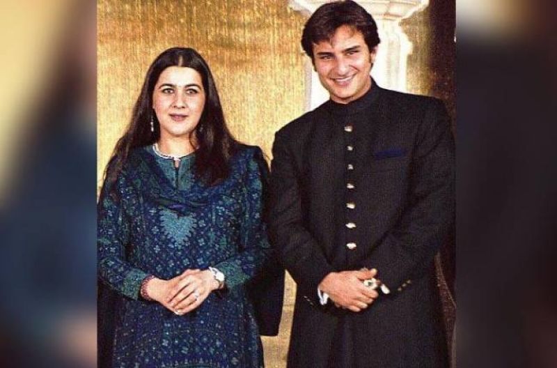 saif ali khan with his first wife Amrita Singh