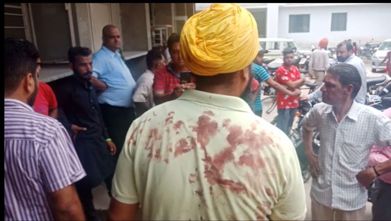 Khanna police station akali congress fight