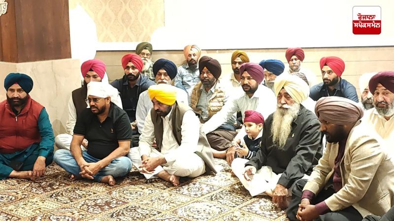 Bhagwant Maan paid obeisance at Gurdwara Sahib
