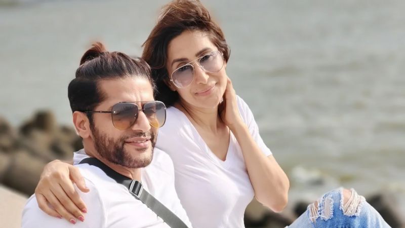 Karanvir Bohra  with his wife