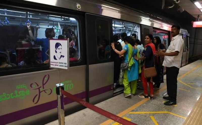 Namma Metro train stops, driver walks back to station to get key