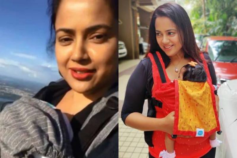 Sameera Reddy climbs Karnataka's highest peak with 2-month daughter Nyra