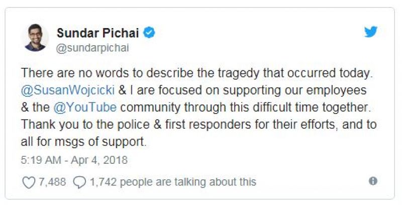 youtube head office firing california