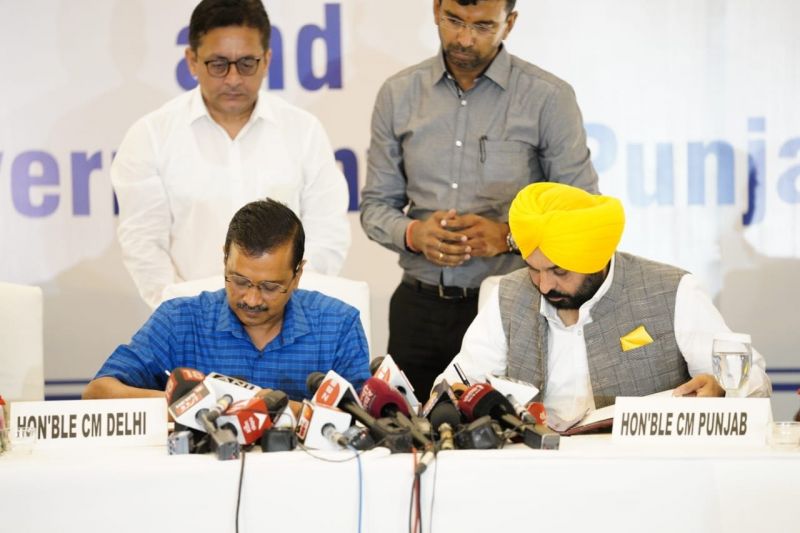 Bhagwant mann, Arvind Kejriwal 