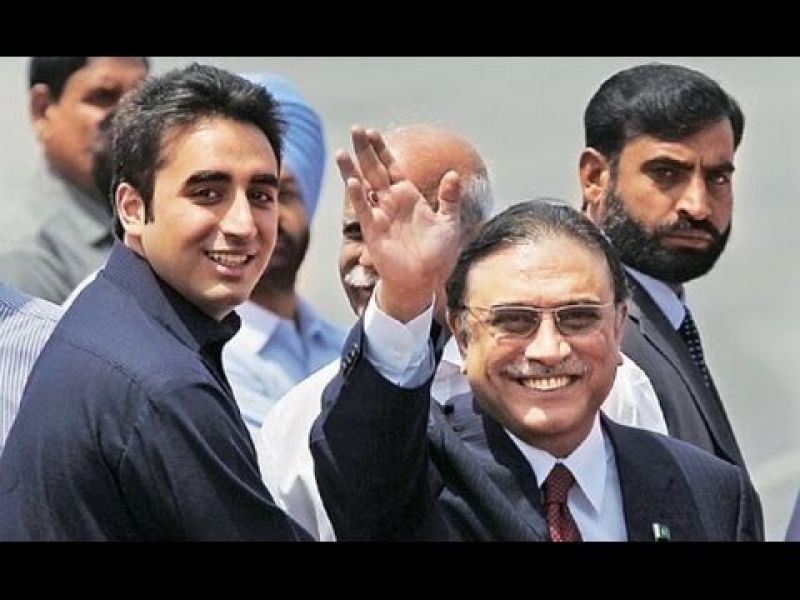 Bilawal Bhutto and Asif Ali Zardari