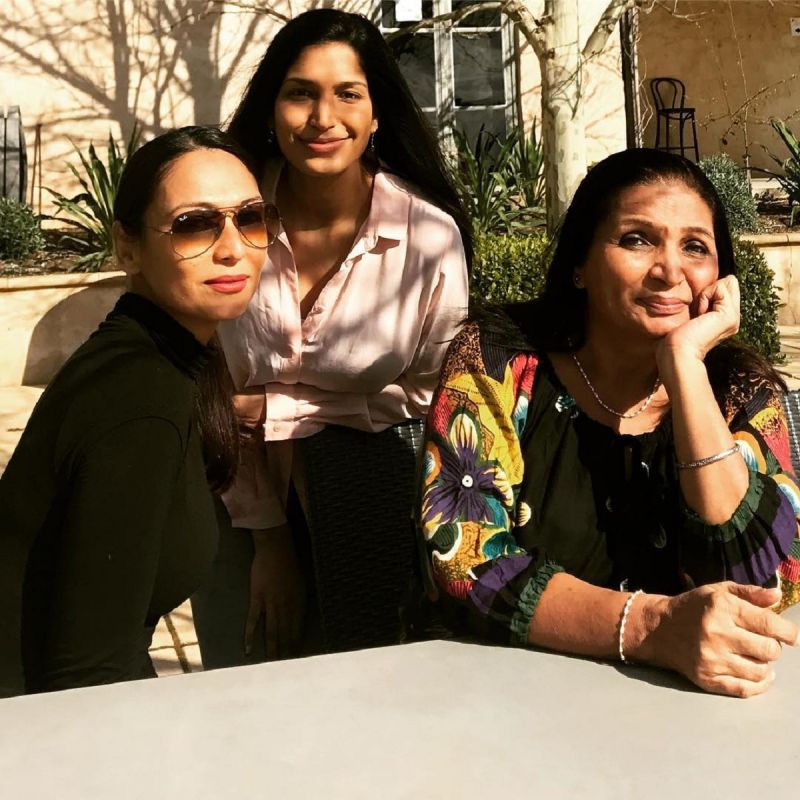 Mashoom Singha with her family