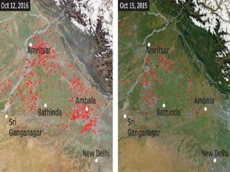  Nasa told to burn waste residues in Punjab and Haryana due to pollution