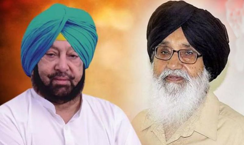 Capt Amarinder Singh - Prakash Singh Badal