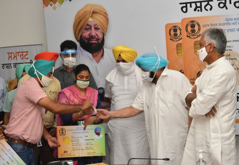 Capt Amarinder rolls out state-wide Smart Ration Card scheme to cover 1.41 cr NFSA beneficiaries