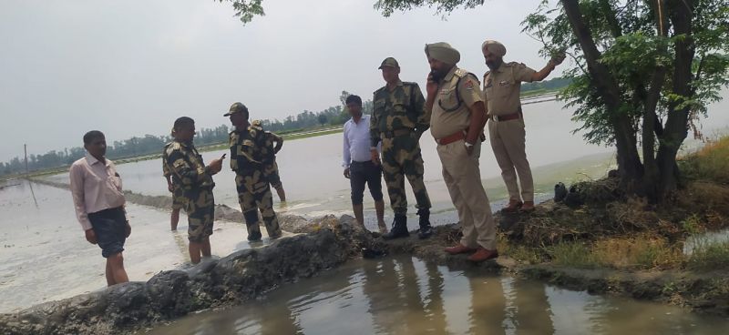 BSF tps recovered 5kg suspected heroin dropped by Pakistani drone 