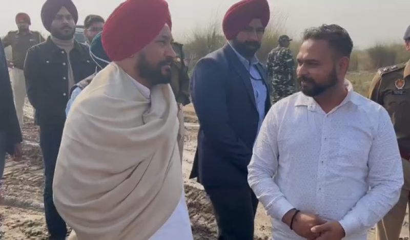  After Raghav Chadha, CM Channi raids Sutlej river mining site