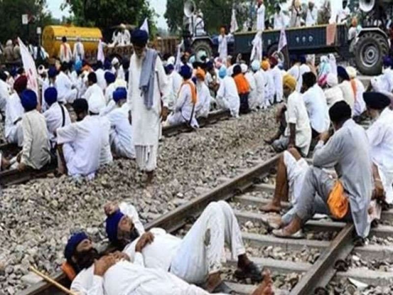 Farmer Protest On Railway 