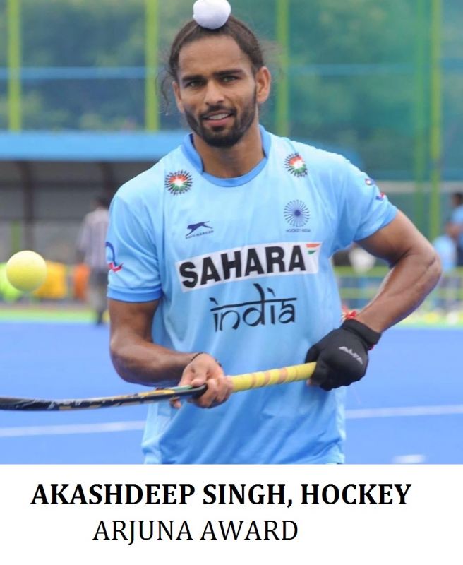 Hockey player Akashdeep Singh 