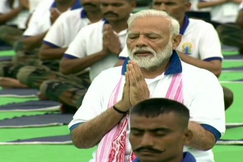 Modi at Yoga event